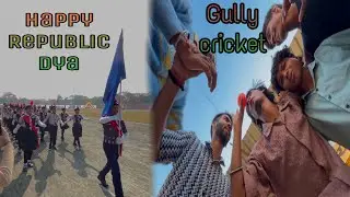 Gully Cricket 🏏// Happy Republic Day 🇮🇳 ​⁠@kartikkvlogs09 ​⁠@souravjvlogs #happyrepublicday