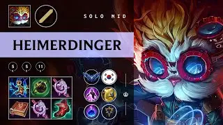 Heimerdinger Mid vs Twisted Fate - KR Diamond Patch 25.22