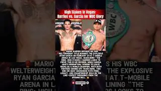 Mario Barrios vs. Ryan Garcia for WBC Glory #ryangarcia #mariobarrios #boxingnews #boxing