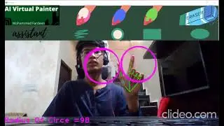Advanced virtual painter | Virtual Painter with geometric shapes | Computer Vision (CV)