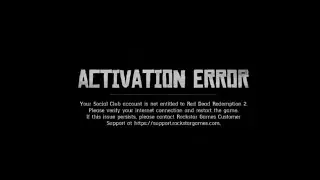How To Resolve Red Dead Redemption 2 Activation Error?