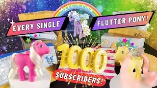 🎉🌈1000 Subscribers Special! Opening Every Flutter Pony from My Little Pony G1! #friendchip