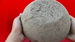 New pure black sand cement Crunchiest sounds crumbling video ♥️😊✨️🎶
