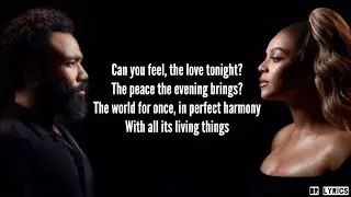 Beyonc&eacute; ft. Donald Glover - Can You Feel The Love Tonight (Lyrics) [The Lion King]