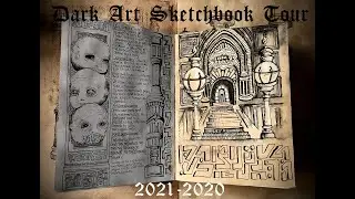 CREEPY Sketchbook Tour of a Visionary Dark Artist (2020-2021) ||Draca Wilford