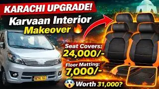 Changan Karvaan Modification | Seat Covers & Floor Mats Complete Setup #automobile #vlog #karvaan