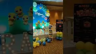 Kids 1st Birthday Stage Decoration Ideas | Cocomelon Surprise Theme | Balloon Decoration #trending