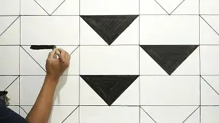 3D wall painting for beginner || Easy 3d wall design || Simple 3d for beginner