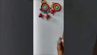 quilling paper earrings ✨✨ easy jewellery making @manjucraftartworld955