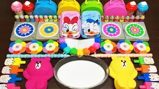 COLOR slime!!! Mixing random into GLOSSY slime🌻🌻🌻Satisfying LaLa Slime 433