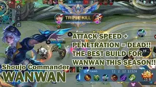 Wanwan mlbb gameplay 2021 | Season best build 2021, EZ triple kill | MLBB