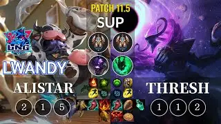 LNG lwandy Alistar vs Thresh Sup - KR Patch 11.5
