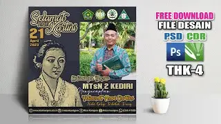 Desain TWIBBON HARI KARTINI 2023, Free Download Desain Twibbon, Template Twibbon Hari Kartini PsdCdr