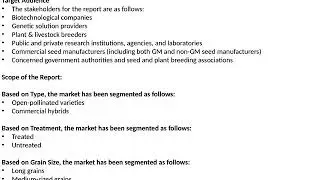 Rice Seeds Market  Analysis, Growth, Trends, Industry Overview, & Forecast to 2023