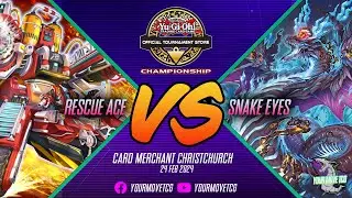 Rescue Ace VS Snake Eyes | Yu-Gi-Oh! OTS Store Championship Round 2