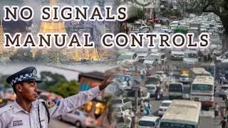 How to handle traffic 🇲🇲 | Busy Roads in Yangon #myanmar #yangon #traffic #road