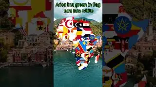 Africa but green&nbsp;in flag turn into white #flag #map #colors #shorts #geography