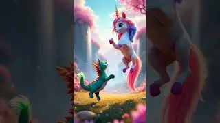 Rainbow Unicorn & Baby Dragon&rsquo;s Magical Adventure | Enchanted Fantasy for Kids | 8K HD Animation