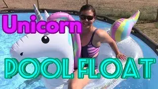 GIANT MAGICAL UNICORN POOL FLOAT |  UNBOXING and REVIEW | BIG MOUTH TOYS