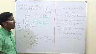 common collector transistor (BJT) amplifier (Emitter flower) and small signal analysis (Hindi)