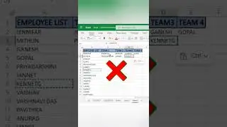 Generate Teammate with Wrap Rows Formula in Excel | Digital Hacks #excel #shots #viral #youtube