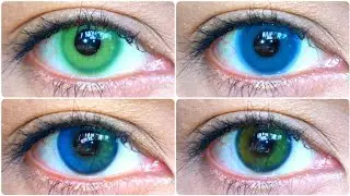 Обзор контактных линз Lensweets.com | Pixie Blue & Green | Little Earth Orange & Blue