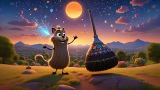 Two Flying Brooms Sweep the Clouds | Fun Kids Song | Nursery Rhymes and Kids Songs