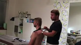 Tejpování při bolesti TRAPÉZŮ - kombinované tejpování