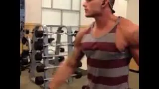 Colin Wayne shoulder/trap workout