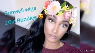 Bomb 26 in hair from Sunwell Wig Hair | Best Amazon Hair | Unboxing & 1 Month Update/Review