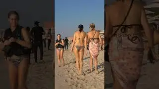 Dubai marina beach walking tour #beach #travel #walkingtour
