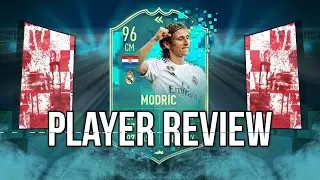 THE BEST MID IN FIFA 20 | PREMIUM FLASHBACK MODRIC PLAYER REVIEW