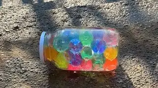 Crushing Crunchy & Soft Things! Breaking glass bottles ⚠️🔥 #shorts #asmr