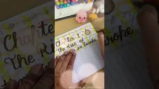 History Chapter Page Decoration 🦋✨ #togetherwcreativeness #notebookdecoration #creativeart #shorts