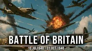 Fall Asleep To | The ENTIRE Battle of Britain | RAF vs Luftwaffe | WW2 War | Relaxing Documentary