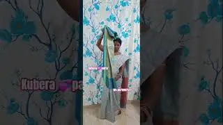#soft #saree #kubera pattu #contrast blouse #trending