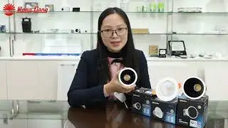 Rang Dong Lighting || LED Downlight rotating angle saves costs in home decoration