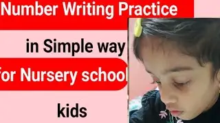 Number writing Practice in magic book 