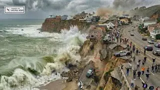 Horrible: Oregon Coast Breaking Apart - Huge waves after 6.7 quakes and California Collapse Into Sea