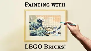 LEGO Painting Stop Motion - The Great Wave by Hokusai