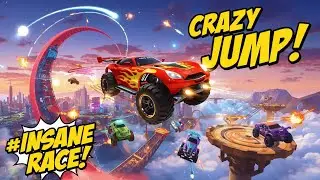 CRAZY CAR STUNTS! 💥 Cartoon Cars Fly, Flip & Crash Like NEVER Before!