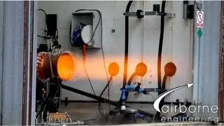 Skylon's...Advanced Nozzle Rocket Engine firing at Airborne Engineering Ltd