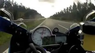 BMW S1000RR on the Autobahn
