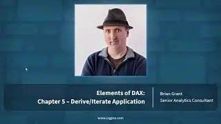Elements of DAX 05-00: Derive/Iterate Application Chapter Intro
