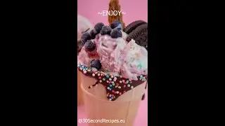 30 Second Recipes - How to decorate Ice-Cream at Home & Cereal Honey snack