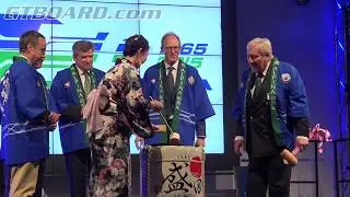 SPEECH and GIFT from BMW ALPINA dealer Japan Nicole Group to Burkard Bovensiepen and ALPINA
