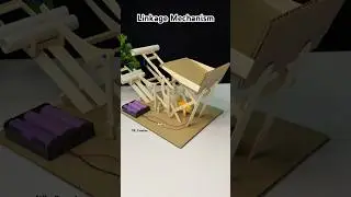 Linkage Mechanism with Dcmotor #youtubeshorts #dcmotor #industrialmachinery #motor #diy #tech #robot