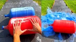 Glass Bottle Drop From Height | Slow Motion ASMR Satisfying Glass Breaking