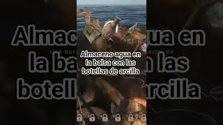 Stranded Deep. Almaceno agua en la balsa con las botellas de arcilla