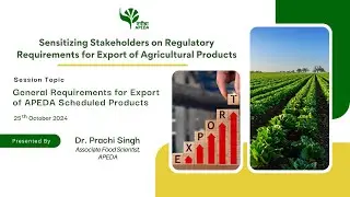 General Requirements for Export of APEDA Schedule Products